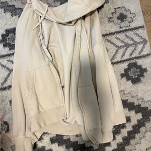 Old Navy Cream Hooded Fleece